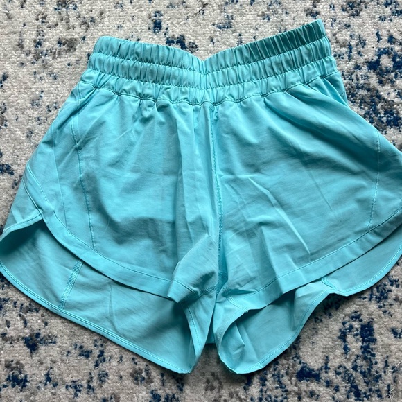 Lululemon 3” track that shorts cyan blue - Picture 2 of 4